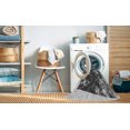 thumbnail image 2 of Ahgly Company Tapis d'Intérieur Lavable à la Machine, Carré, Transitionnel, Gris Argenté, Tapis de Zone, 4 Pieds Carré, 2 of 7