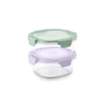 thumbnail image 2 of Ello Color Lock 3.4 Cup 2pk Round Glass Meal Prep Containers, 2 of 4