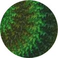 thumbnail image 1 of Ahgly Company Machine Washable Indoor Round Transitional Dark Forest Green Area Rugs, 4' Round, 1 of 7