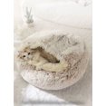 thumbnail image 3 of 1pc Long Plush Pet Bed, Warm And Comfortable Cat House, Suitable For Large/medium/small Cats, Four Seasons Available, 3 of 5