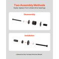 thumbnail image 3 of VEVOR Trousse de Presse pour Roulements de Roue, 23 Pcs Outils Extracteurs de Roulements FWD, pour le Retrait et l'Installation de Roulements de Transmission avant, Outil pour Roulements de Roue avec Vis Coulissante, Bagues, Plaques de Manchon, Étui de Rangement, 3 of 9