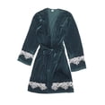 thumbnail image 2 of Gift TIMIFIS Women Fleece Robe Short Plush Robes for Womens With Hood Soft Warm Spa Bathrobe Soft Fuzzy Bathrobe Spa Robe Winter Warm Pajamas Shower NightgownFlash, 2 of 6
