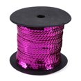 thumbnail image 2 of XYCCA DIY 100 Yards 6mm Shiny Trim Sewing Strings Flat Round Sequins Line Accessory (Red Pink)-081601, 2 of 5