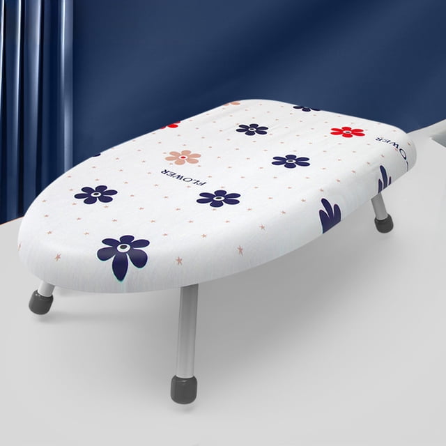 Dvkptbk ironing board Tabletop Ironing Board Small Ironing Board with Iron Folding Iron Board Extra Thick Cover Portable Tabletop Ironing Board with Non Slip Feet