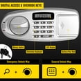 thumbnail image 4 of VEVOR Security Safe Box Digital Depository Safe Made of Carbon Steel Deposit Safe Electronic Code Lock Depository Safe with Deposit Slot Restaurant Safe with Two Emergency Keys, 4 of 9