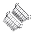 thumbnail image 4 of tamizeot Metal Freezer Wire Basket Expandable Storage Bin Versatile Storage Solutions In Any Kitchen Space Refrigerator Basket Black 41.5x24.5x20cm, 4 of 6