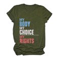 thumbnail image 2 of Pompotops T-Shirt Décontracté à Manches Courtes pour Femmes avec Imprimé Lettre, 2 of 7