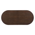 thumbnail image 3 of Walnut Oval Dining Table with STURDY DOUBLE PEDESTAL DESIGN for Kitchen & Dining Tables, 3 of 8