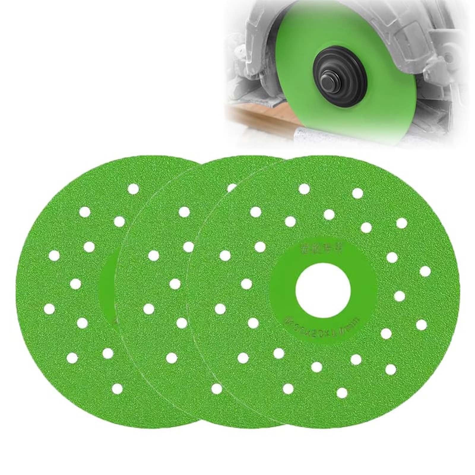 Leutsin Glass Cutting Disc, Ultra-Thin Diamond Cutting Disc Saw Blade Suitable for 4 Inch Angle Grinder, Diamond Cut Off Wheels for Glass Ceramic Diamond Marble Jade Crystal Cutting Sand Wheel