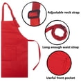 thumbnail image 3 of TOPTIE 6 Pack Kids Aprons with Pocket & Adjustable Strap, Child Chef Bib Apron for Kitchen Cooking Baking Painting-Red Dot-XL, 3 of 5