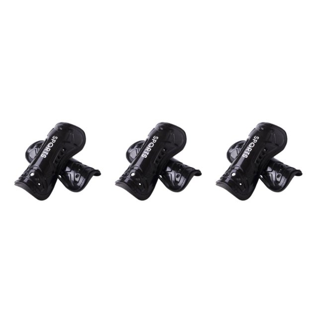relayinert EVA Adjustable Calf Protector For Soccer Training Lightweight Protective Adult Knee Support kid black 3Set