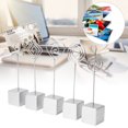 thumbnail image 3 of Memo Clip Holder, Concise Picture Notes 5pcs Picture Clip Holder, Paper Clip Small Can Be Used Alone Outdoor For School Suitable For Young People Black,White, 3 of 7