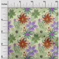 thumbnail image 2 of oneOone Tissu en Velours Vert Menthe Texture Florale Matériel de Robe Tissu Imprimé Tissu au Mètre 58 Pouces de Large, 2 of 4