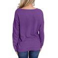 thumbnail image 3 of AherBiu Chandails de Sortie pour Femmes, Coupe Ample, Thermique, Chaud, Col Ras du Cou, Manches Longues, Chandails Molletonnés, Chandail, 3 of 7