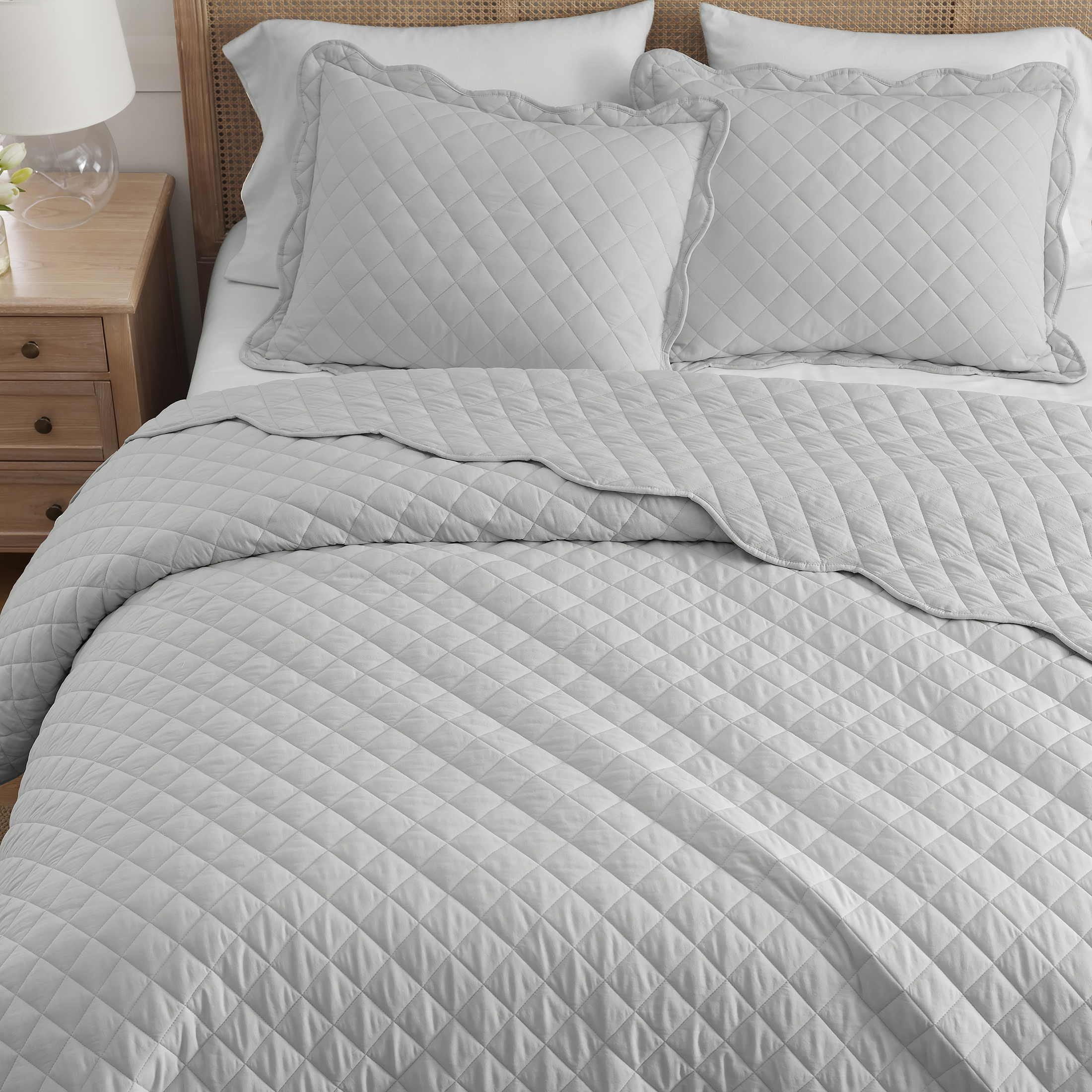 Vapor Blue ensemble de courtepointe Double/Tres Grand