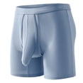 thumbnail image 1 of Caleçons pour Hommes à Double Pochette, Boxeurs Longs à Jambe Évasée, Boxeurs avec Pochette Séparée, Troncs en Modal, Boxeurs d'Incontinence, sous-Vêtements pour Hommes, 1 of 3
