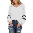 thumbnail image 2 of Pompotops Sweat à Capuche pour Femmes avec Cordon de Serrage, Manches Longues, Ample, 2 of 7