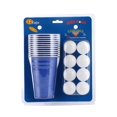 thumbnail image 1 of TopLLC Ensemble de Jeu de Bière Ensemble de 24 Pcs Gobelets en Plastique Bleus et Rouges de 16oz Jeux de Bar pour Étudiants Fêtes d'Anniversaire Fête de Poule Cerf Faire Boire Jeu Jeu a Balles, 1 of 1