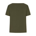 thumbnail image 4 of Timegard T-Shirts à Manches Courtes pour Femmes Col en V Croisé devant T-Shirt Été Décontracté Ample Hauts Blouse, 4 of 6