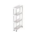 thumbnail image 2 of 4 Tier Kitchen Shelving with Wheels Unit, Narrow Space Storage Rack Multi Tier Living Room and Bathroom Organizer, 2 of 6