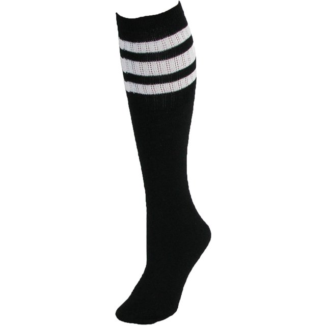 CTM® Chaussettes Tube Côtelées à Rayures (Lot de 4 Paires)