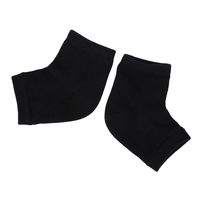 Heel Socks, Cracked Heel Socks Hypo Allergenic Natural Look For Heels Black