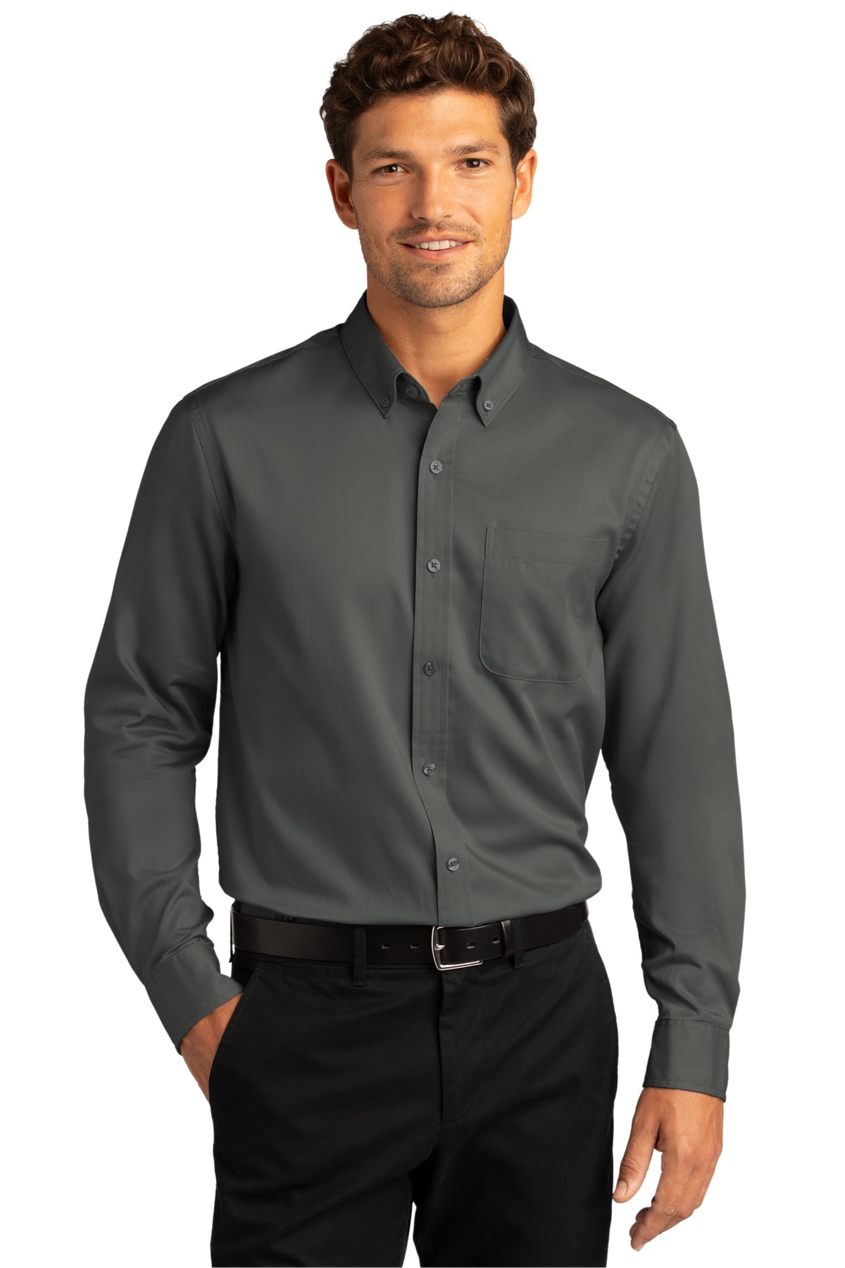Port Authority Men's Long Sleeve SuperPro React Twill Shirt - W808