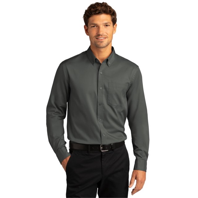 Port Authority Men's Long Sleeve SuperPro React Twill Shirt - W808