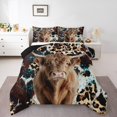 thumbnail image 2 of Erosebridal Highland Bull Bedding Twin Comforter Set, Cheetah Print Down Comforter, Rustic Farmhouse Decor, Breathable, 2 of 8
