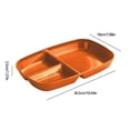 thumbnail image 2 of RKSTN Plastic Dinner Plate Divided Dinner Plates For Adults Portion Controlled Diet Plates Straw Plates With Compartments Reusable Portion Controlled, 2 of 5