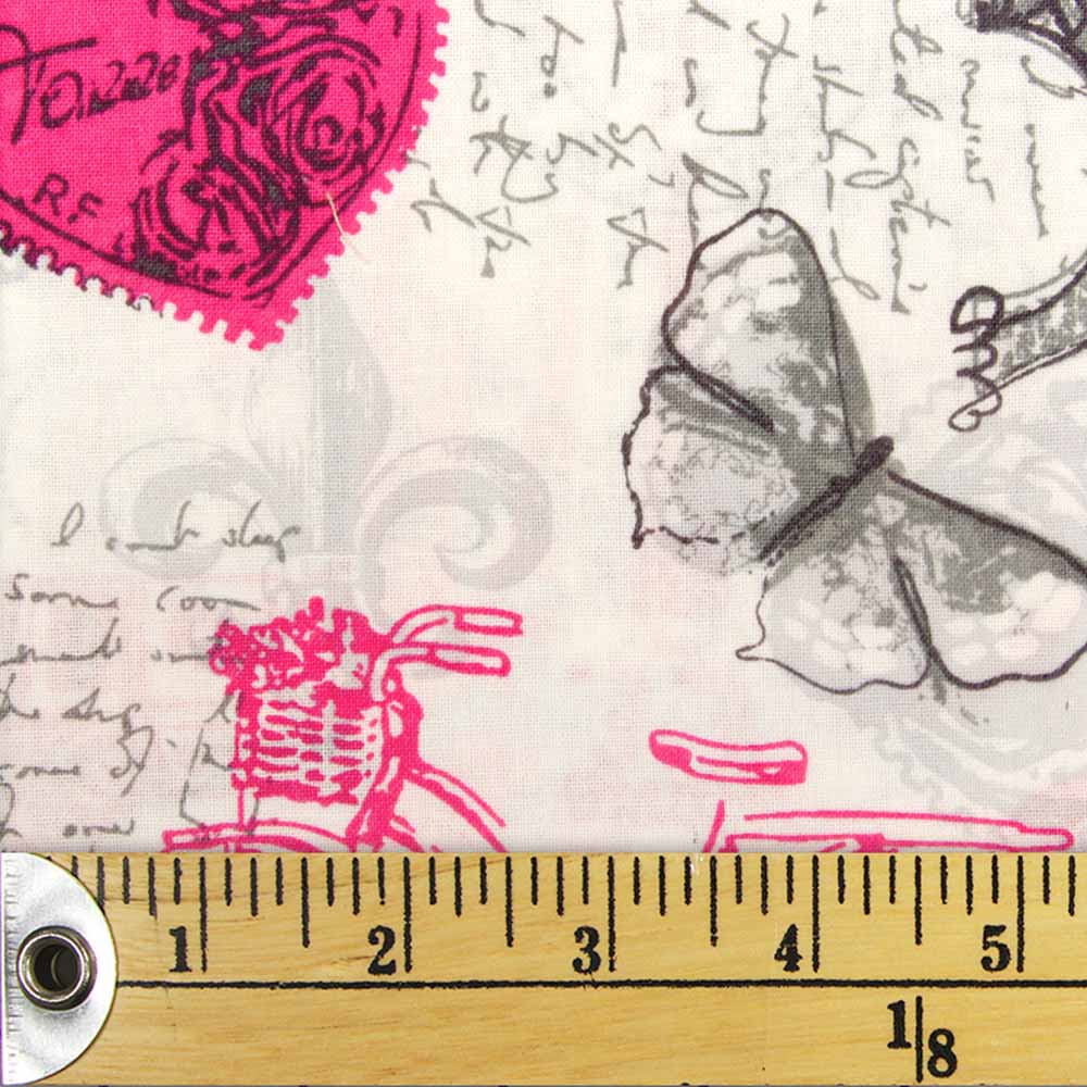 FABRIC CREATIONS coupon fat quarter Summertime Paris Memories of Paris tissu prédécoupé - 46 cm (18 po) × 53 cm (21 po)/45 cm (17.7 po) × 53 cm (20.9 po), 18x21