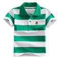thumbnail image 1 of Polo pour Garçons Préados Chemise à Col Rayé Polo à Manches Courtes Garçons Chemises à Col pour Enfants Garçons 12-13 Ans Tenue pour Garçons, 1 of 2