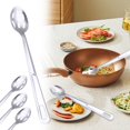 thumbnail image 1 of Oleegame 1PC Stainless Steel Cutlery Set Stainless Spoon Common Serving Spoon Soup Spoon Colander Spoon Extended Sauté Spoon Non Long Hole Round Hole Kitchenware Silver, 1 of 8