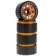 thumbnail image 3 of Graflsoa 4pcs 2.2" Aluminum Alloy Wheel Rims for Climbing Cars, Black with Gold Accent, 8-Hole Design, Hexagon Length 12mm, 3 of 7