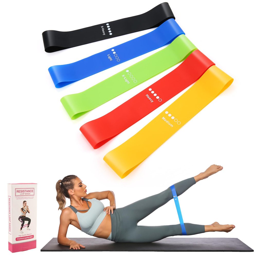 MesaSe Resistance Bands Exercise Workout Bands for Gym Training Yoga Pilates Home