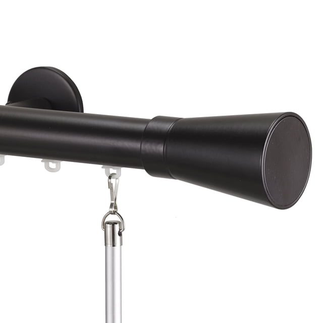 Art Decor 108 in. Versys 1-1/8" Traverse Curtain Rod in Maroon
