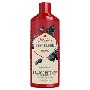 Old Spice Shampooing pour hommes avec charbon de bois, frais et propre, élimine la saleté et l'huile