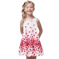 thumbnail image 1 of LEEy-world Cadeaux pour Bébé Fille Robe Princesse pour Tout-Petites Filles à Manches Évasées Imprimée Cartoon Rabbit à Volants avec Nœud, Rose, 1 of 5
