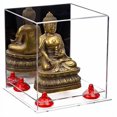 thumbnail image 2 of Better Display Cases Versatile Acrylic Display Case - Small Rectangle Box with Mirror, Red Risers and Clear Base 8" x 8" x 8.5" (A015-RR), 2 of 4