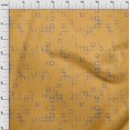 thumbnail image 4 of oneOone Polyester Spandex Mustard Yellow Fabric Geometric Sewing Craft Projects Fabric Prints By Yard 56 Inch Wide, 4 of 5