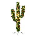 thumbnail image 1 of Costway 5Ft Pre-Lit Cactus Artificial Christmas Tree w/LED Lights and Ball Ornaments, 1 of 7