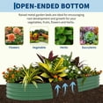 thumbnail image 4 of Raised Garden Bed – Weather-Resistant Galvanized Steel Planter Box – Durable, Rust-Resistant – Tool-Free Setup – for Vegetables, Flowers & Herbs – Green with Anti-Cut Strips, 300x120x45cm, 4 of 7