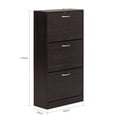thumbnail image 3 of SoBuy FSR110-BR 3 Drawers Shoe Cabinet Shoe Rack Shoe Storage Cupboard Organizer Unit, 3 of 7