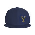thumbnail image 3 of ZICANCN Alphabet Y Pattern Baseball Caps, Trucker Hats for Men And Women, Adjustable Breathable Flat Caps, Navy Blue, 3 of 6