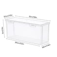 thumbnail image 3 of Dvkptbk Fruit Storage Containers for Fridge,Airtight Bread Storage Containers Bread Box Plastic Reusable Loaf Cake Clear Bread Dispenser Fresh Bread Organizer Bin, 3 of 7