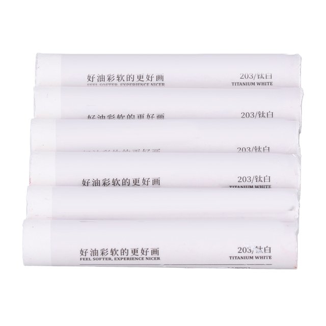 Pastels à l'Huile Blancs, Forte Adhérence Pastels à l'Huile pour Colorier pour Peindre