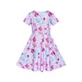 thumbnail image 2 of Robe Fille Sirène Manches Courtes Décontractée 5 Ans, 2 of 6