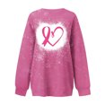 thumbnail image 3 of Penkiiy Chandail pour Femmes Mode Femmes Été Ample Imprimé T-Shirt à Col Rond Manches Longues Blouse Décontractée Rose Vêtements Y2K, 3 of 3