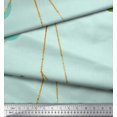 thumbnail image 3 of Soimoi Silk Fabric Leaves & Ranunculus Floral Printed Fabric 1 Yard 42 Inch Wide, 3 of 5