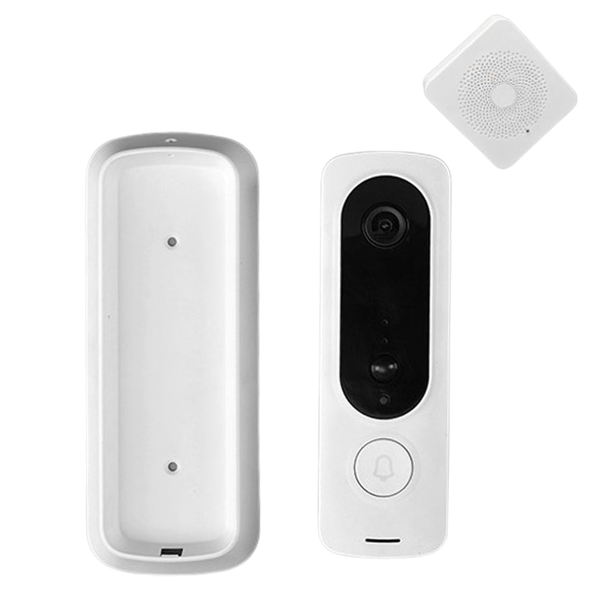Video Doorbell,WiFi Video Doorbell Smart Camera Wireless Doorbell Camera for Tuya APP Function WiFi Human Body Sensor Real Time Monitoring Video Doorbell